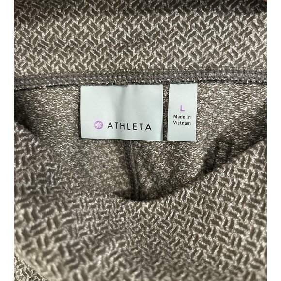 Athleta Women’s‎ Pants Herringbone Metro High Waist, Pockets Sz L (flaw) - Picture 2 of 12